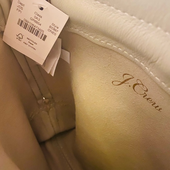 J.Crew NWT Lisbon leather bag. Color faded pistachio - Picture 4 of 6